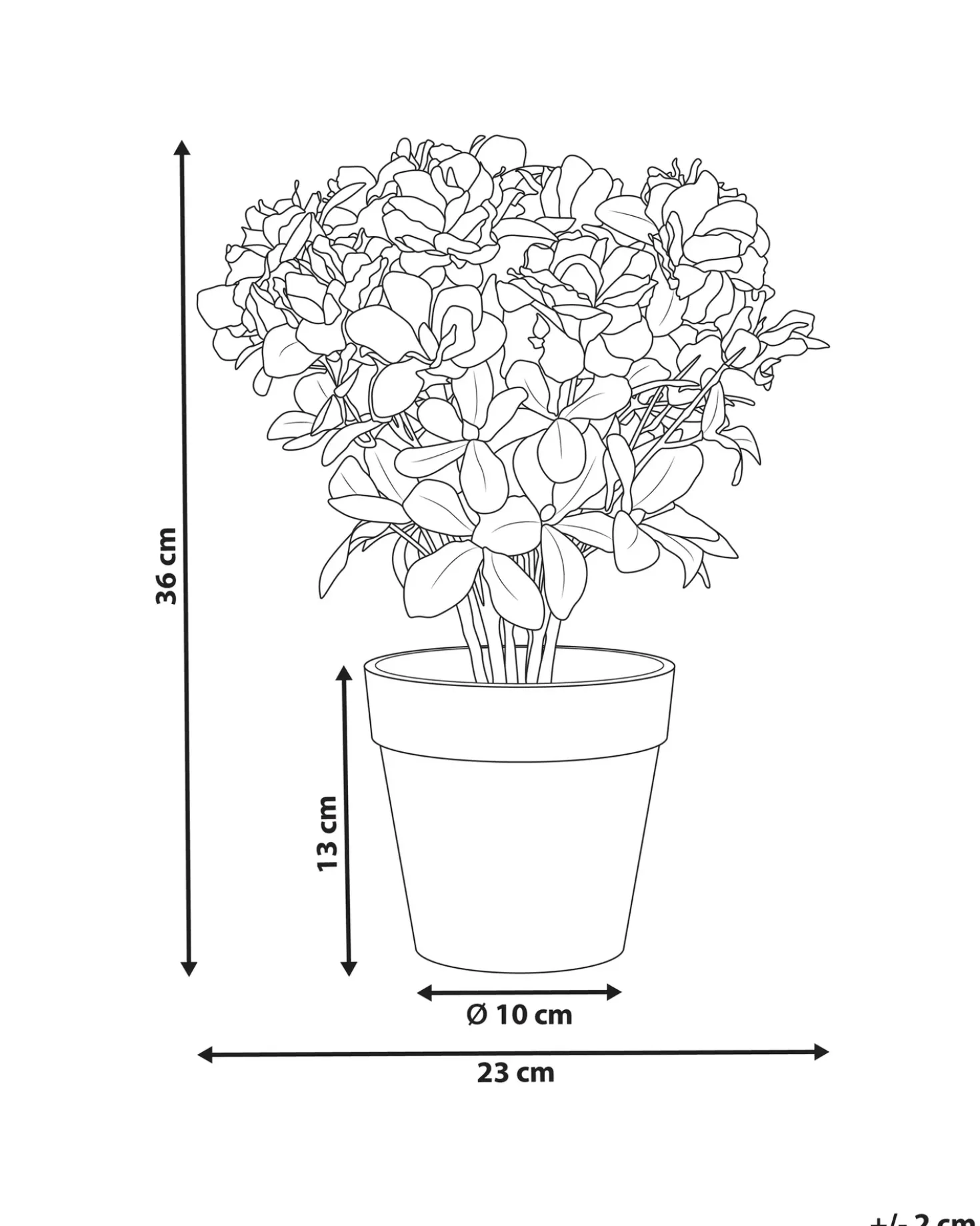 Pianta artificiale NOVELLA 36 cm Bianco