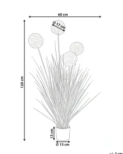 Pianta artificiale SNOWBALL BUSH 120 cm Bianco