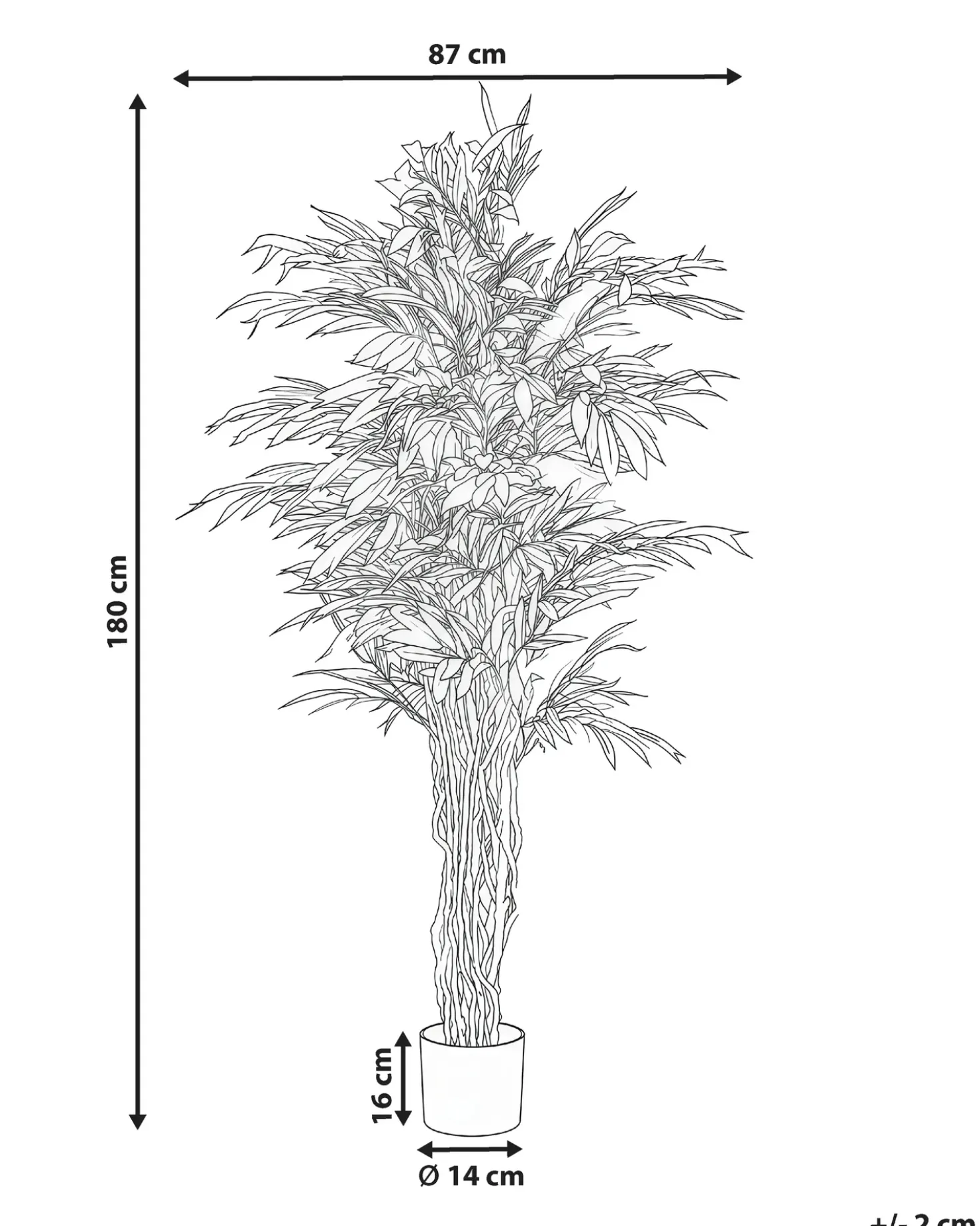 Pianta artificiale WILLOW TREE 180 cm