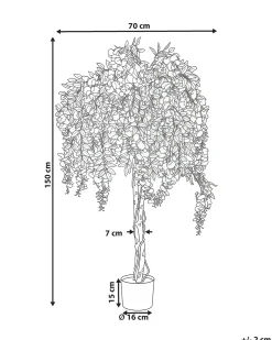 Pianta artificiale WISTERIA TREE 150 cm Verde