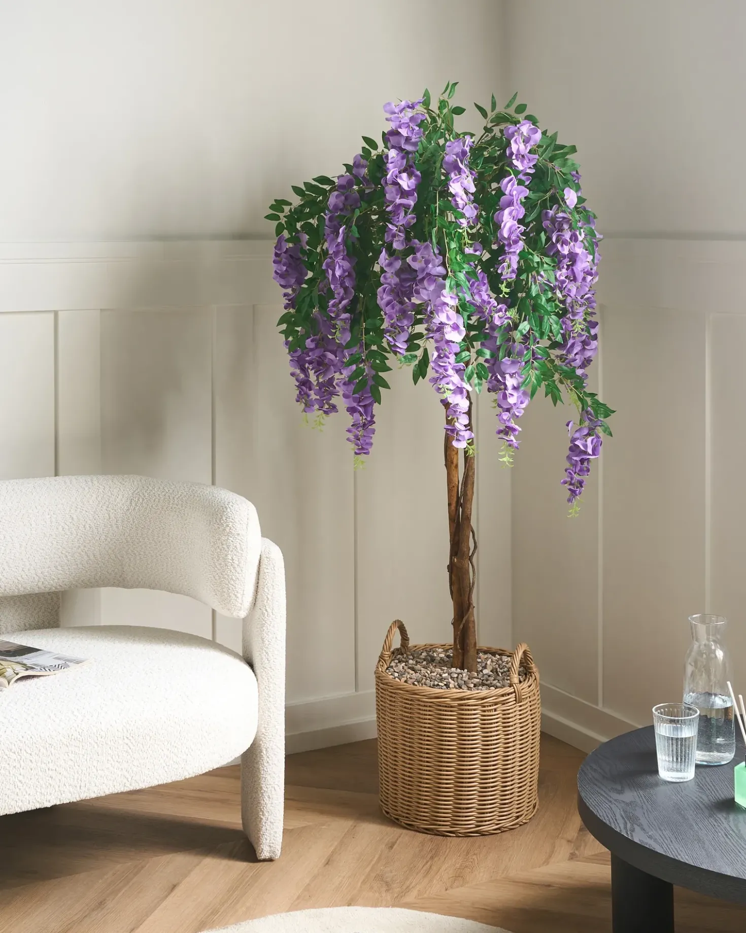 Pianta artificiale WISTERIA TREE 150 cm Verde