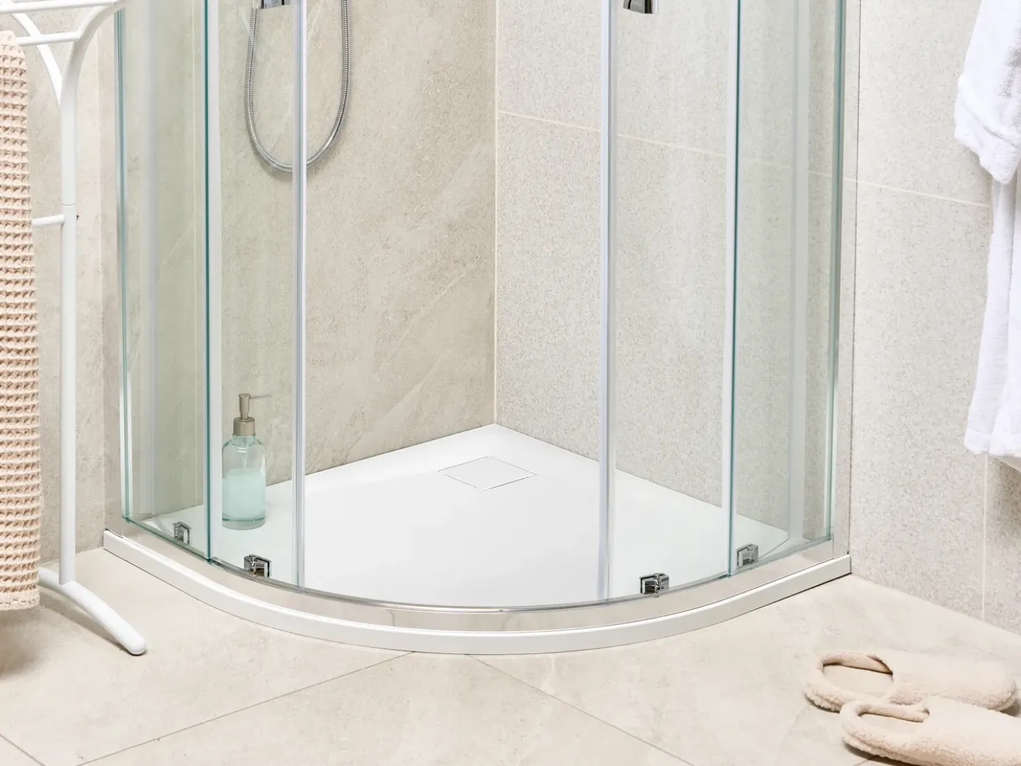 Piatto doccia PARON 80 x 80 x 3 cm Bianco