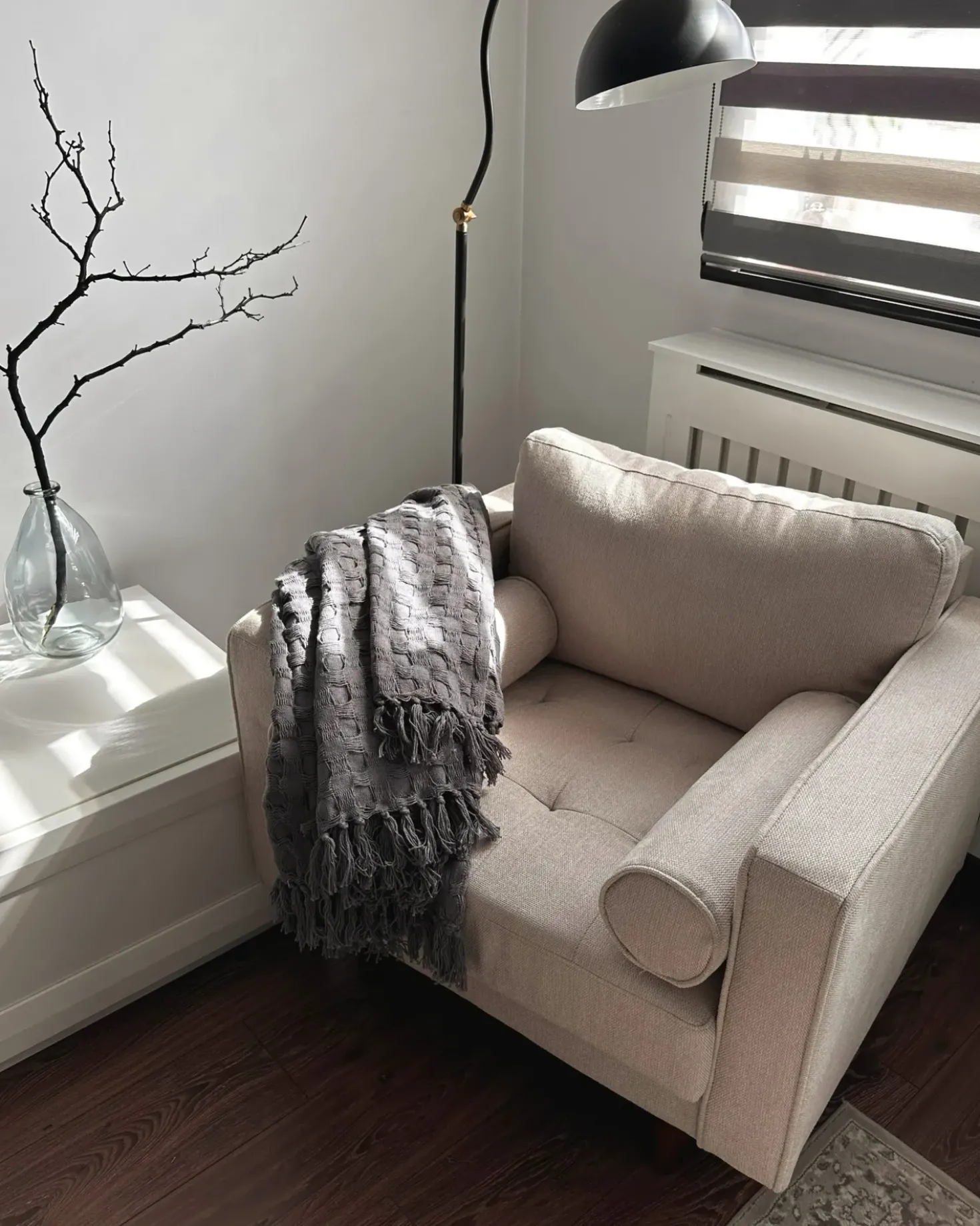 Piumone BERE Cotone 200 x 220 cm Grigio scuro