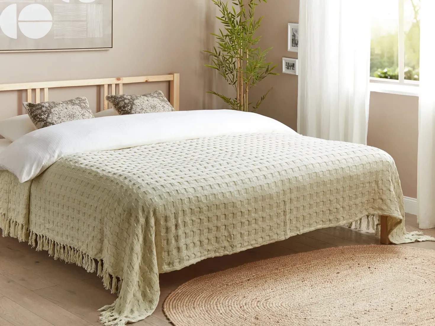 Piumone BERE Cotone 220 x 240 cm Bianco sporco
