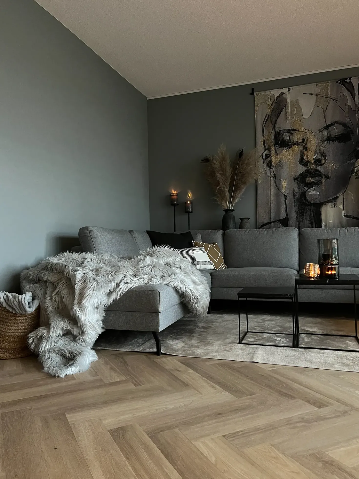 Piumone DELICE 200 x 220 cm Grigio chiaro