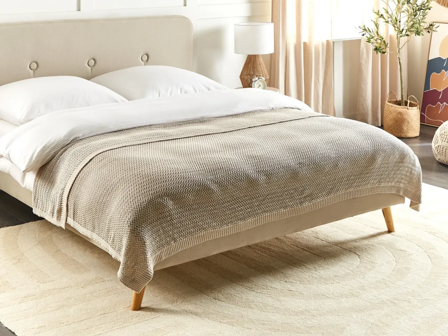 Piumone ILEN Cotone 150 x 200 cm Beige chiaro