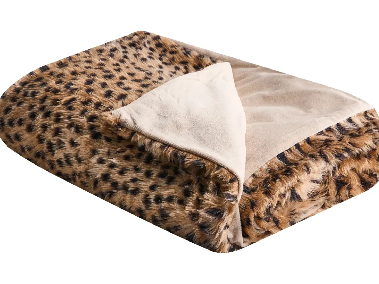 Piumone KUDELI Finta pelliccia 150 x 200 cm Marrone