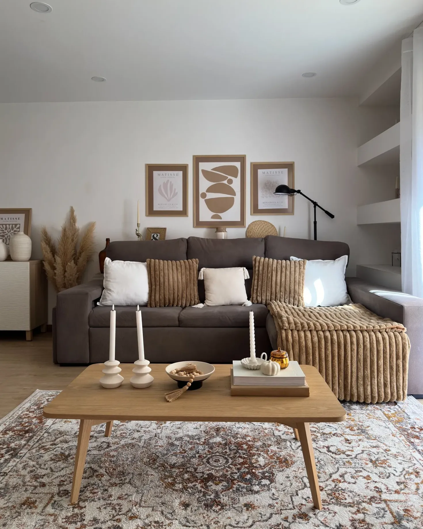 Piumone RAKYA Finta pelliccia 200 x 220 cm Marrone chiaro