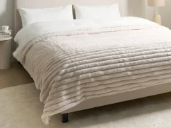 Piumone RAKYA Finta pelliccia 200 x 220 cm Beige chiaro