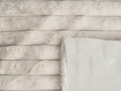 Piumone RAKYA Finta pelliccia 200 x 220 cm Beige chiaro