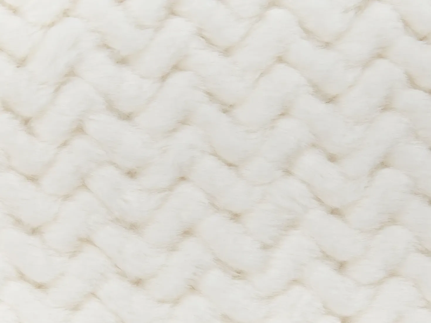 Piumone SURMI Finta pelliccia 150 x 200 cm Bianco sporco