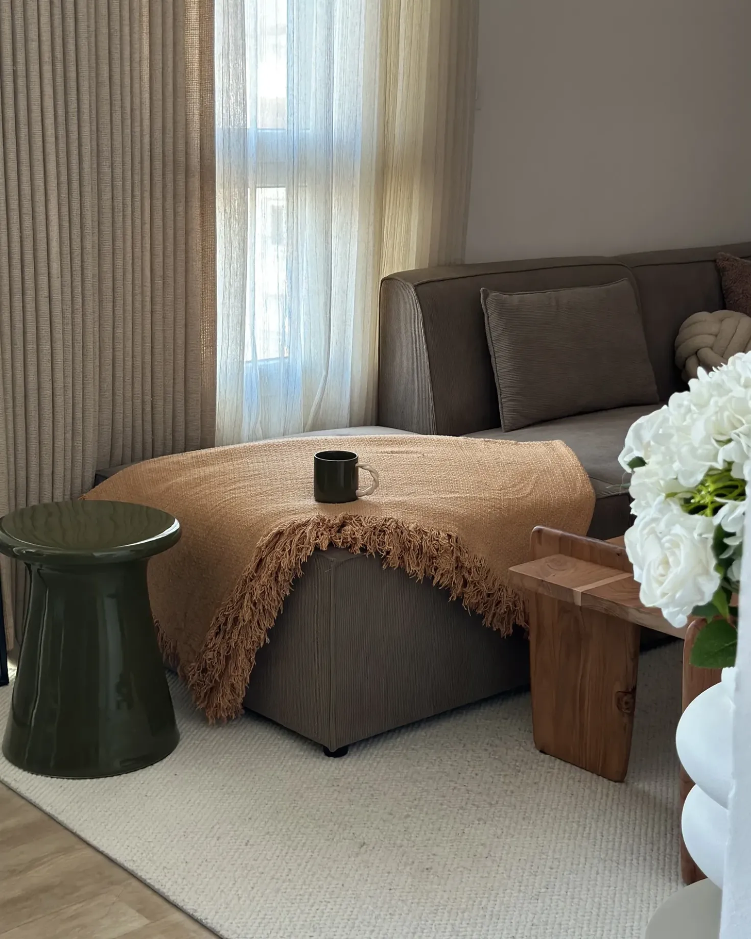 Piumone YERBENT Cotone 220 x 240 cm Marrone dorato