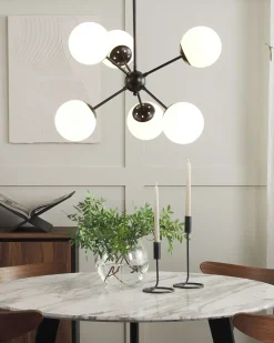 Plafoniera ADAWRO Metallo Nero/Bianco
