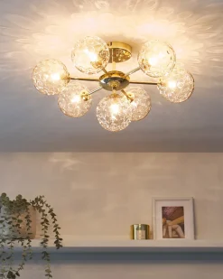 Plafoniera ANADYR Vetro Beige
