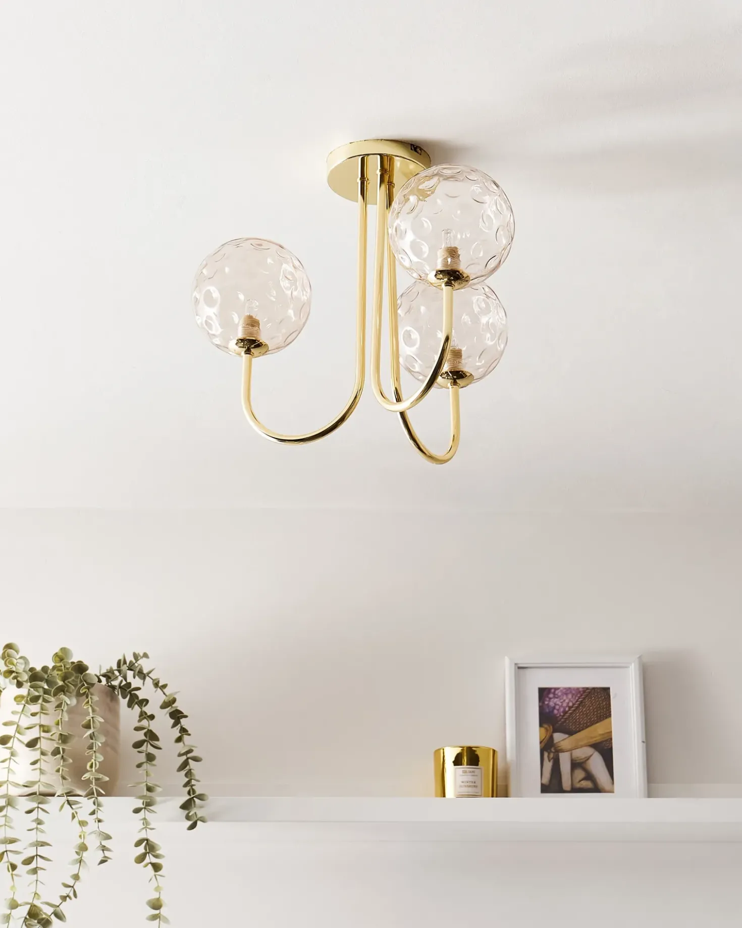 Plafoniera ANADYR Vetro Beige
