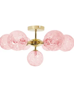 Plafoniera ANADYR Vetro Rosa