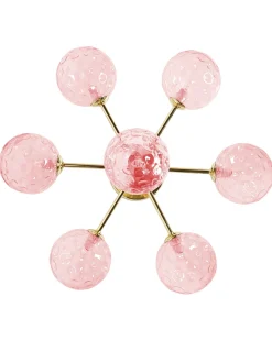 Plafoniera ANADYR Vetro Rosa