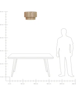 Plafoniera DORING Iuta Naturale