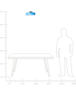 Plafoniera LUGUSE Vetro Blu