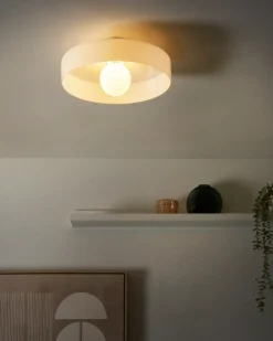 Plafoniera LUGUSE Vetro Bianco