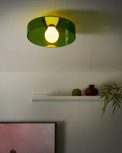 Plafoniera LUGUSE Vetro Verde