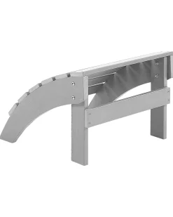 Poggiapiedi da giardino ADIRONDACK Grigio chiaro