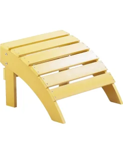 Poggiapiedi da giardino ADIRONDACK Giallo