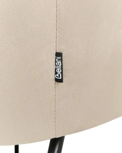 Poltrona a dondolo ELLAN Velluto Beige