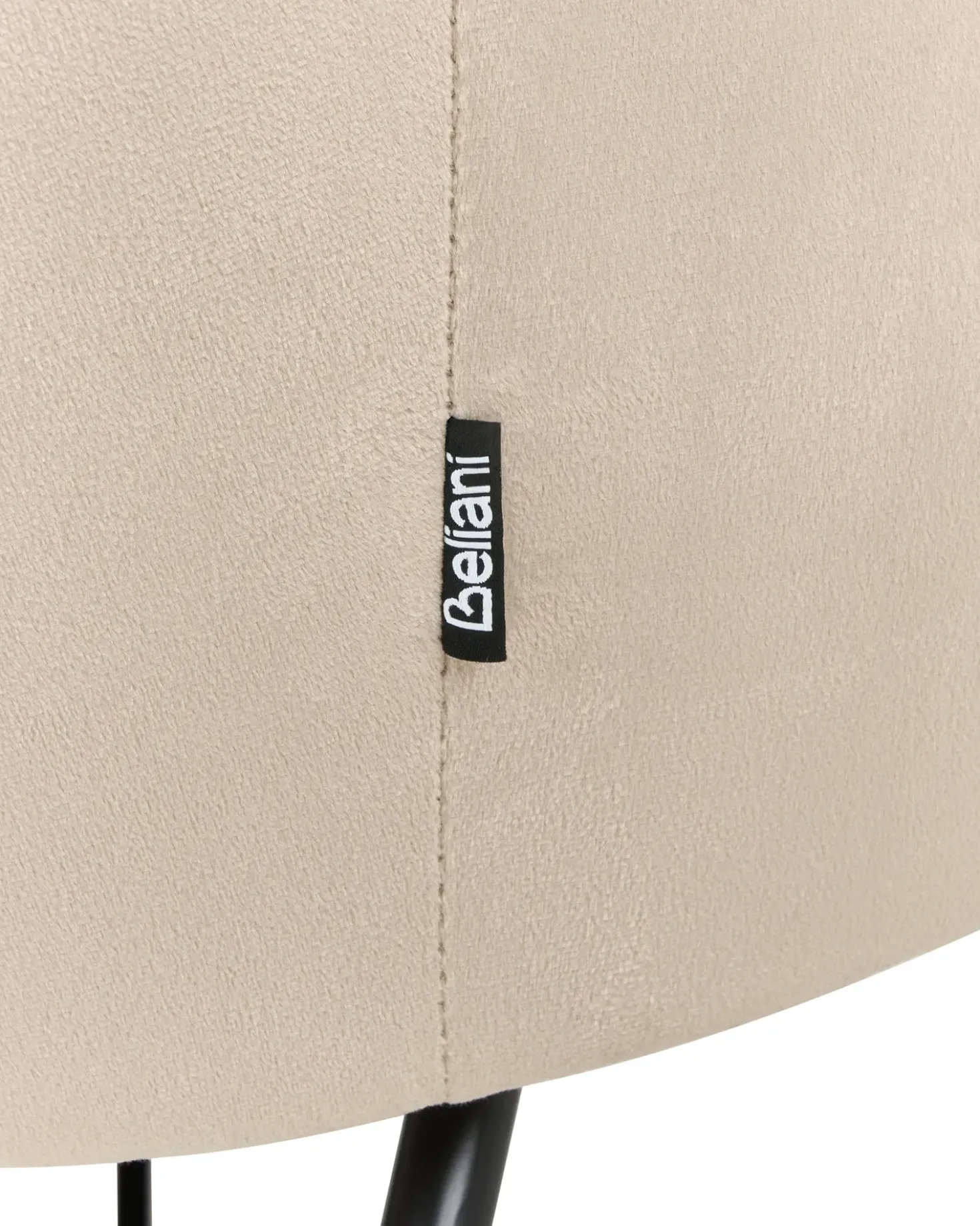 Poltrona a dondolo ELLAN Velluto Beige