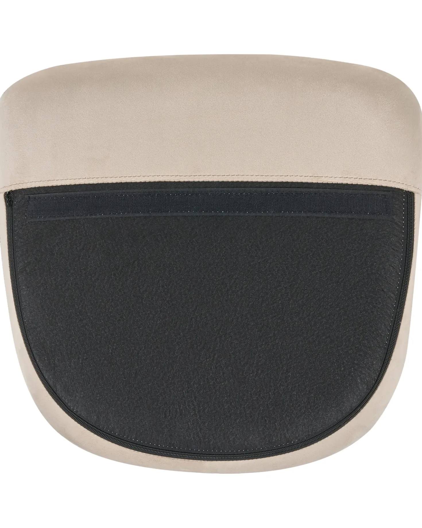 Poltrona a dondolo ELLAN Velluto Beige