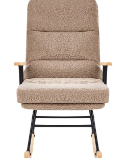 Poltrona a dondolo ESKELIN Bouclé Beige