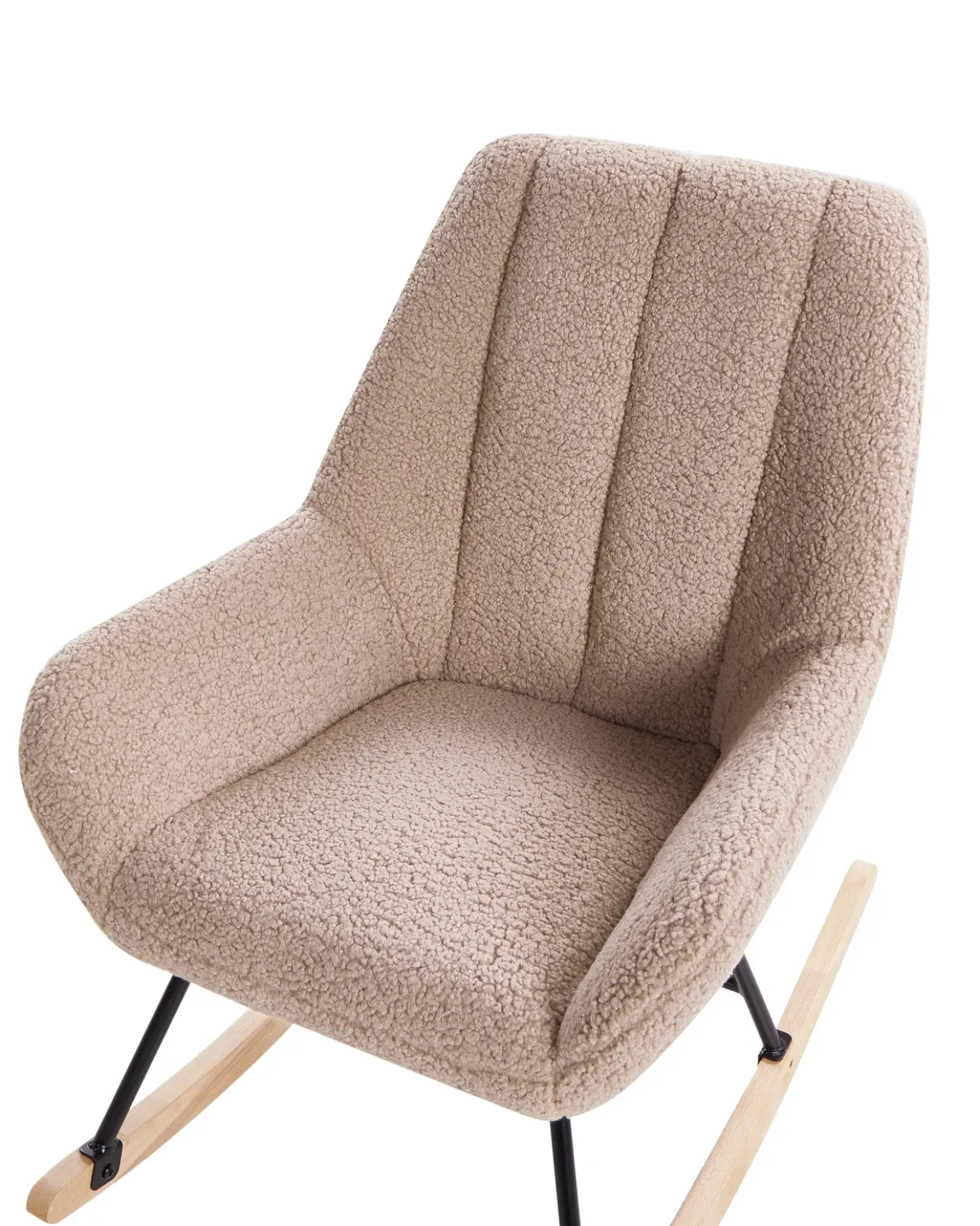 Poltrona a dondolo KINNO Bouclé Beige