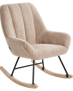 Poltrona a dondolo KINNO Bouclé Beige