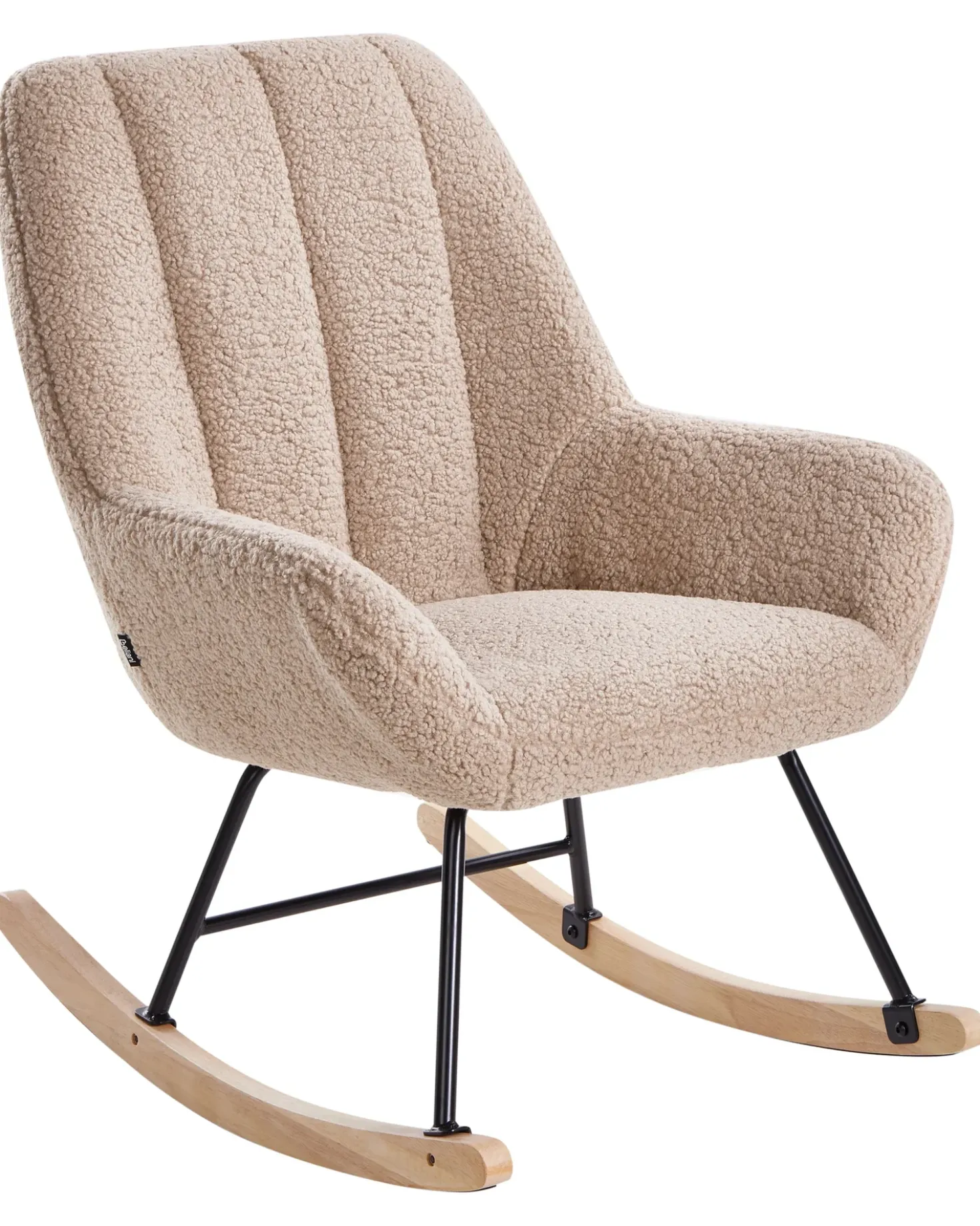 Poltrona a dondolo KINNO Bouclé Beige