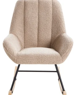 Poltrona a dondolo KINNO Bouclé Beige