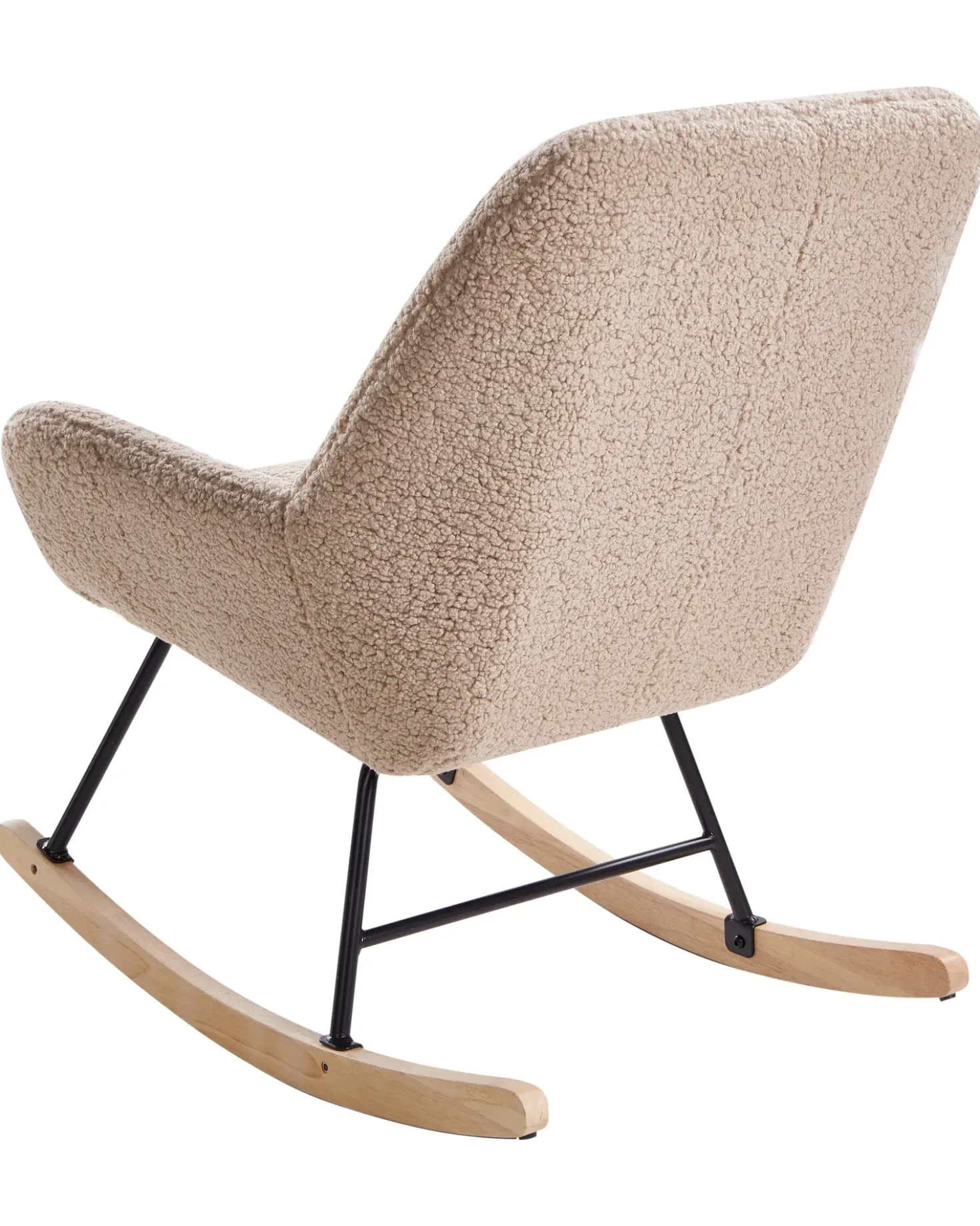 Poltrona a dondolo KINNO Bouclé Beige