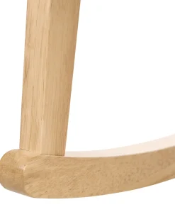 Poltrona a dondolo KJEVIK Legno Marrone chiaro/Beige chiaro