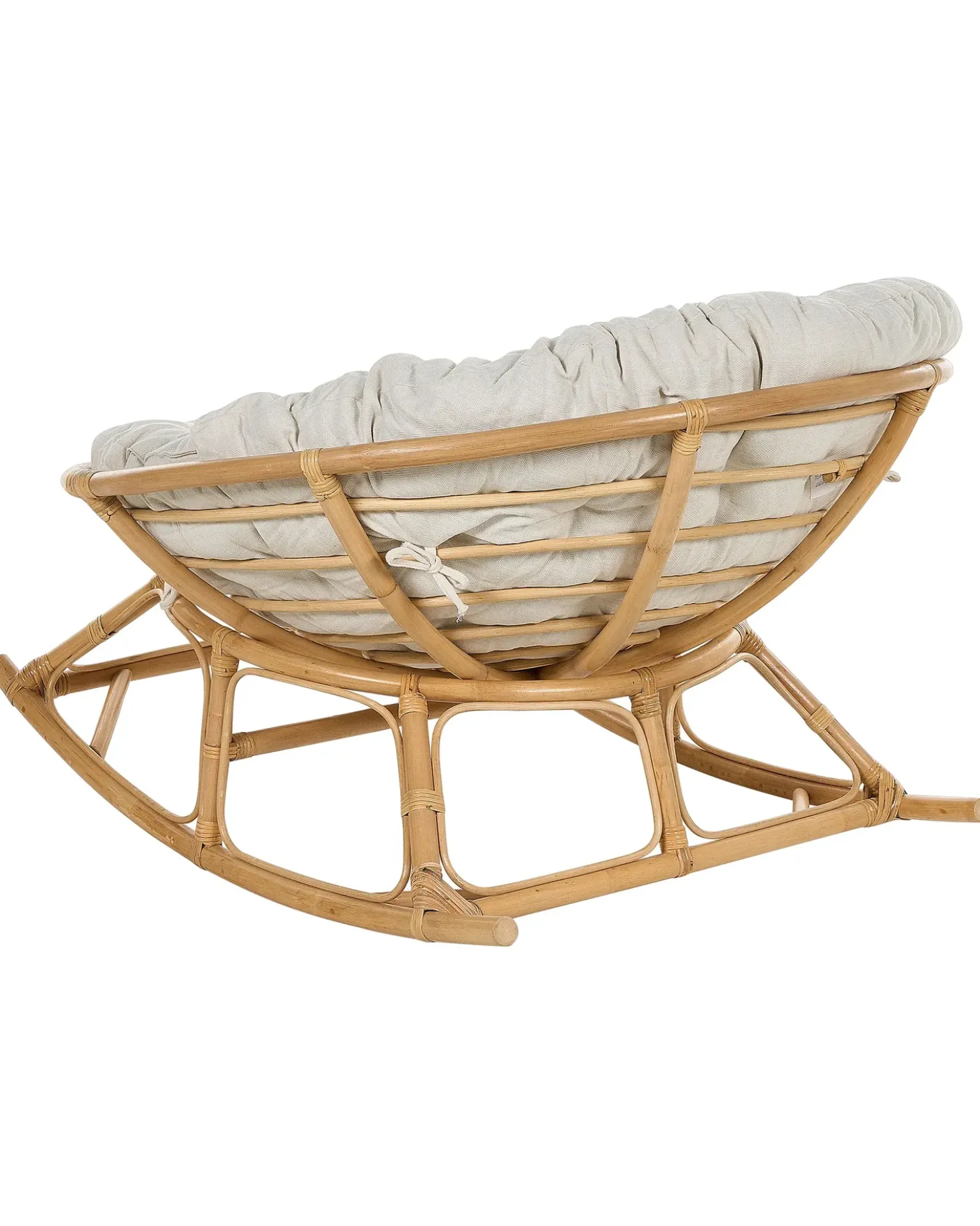 Poltrona a dondolo ORVIETO Rattan Naturale