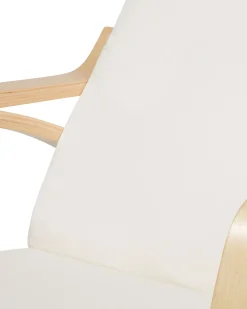 Poltrona a dondolo WESTON Tessuto Beige chiaro