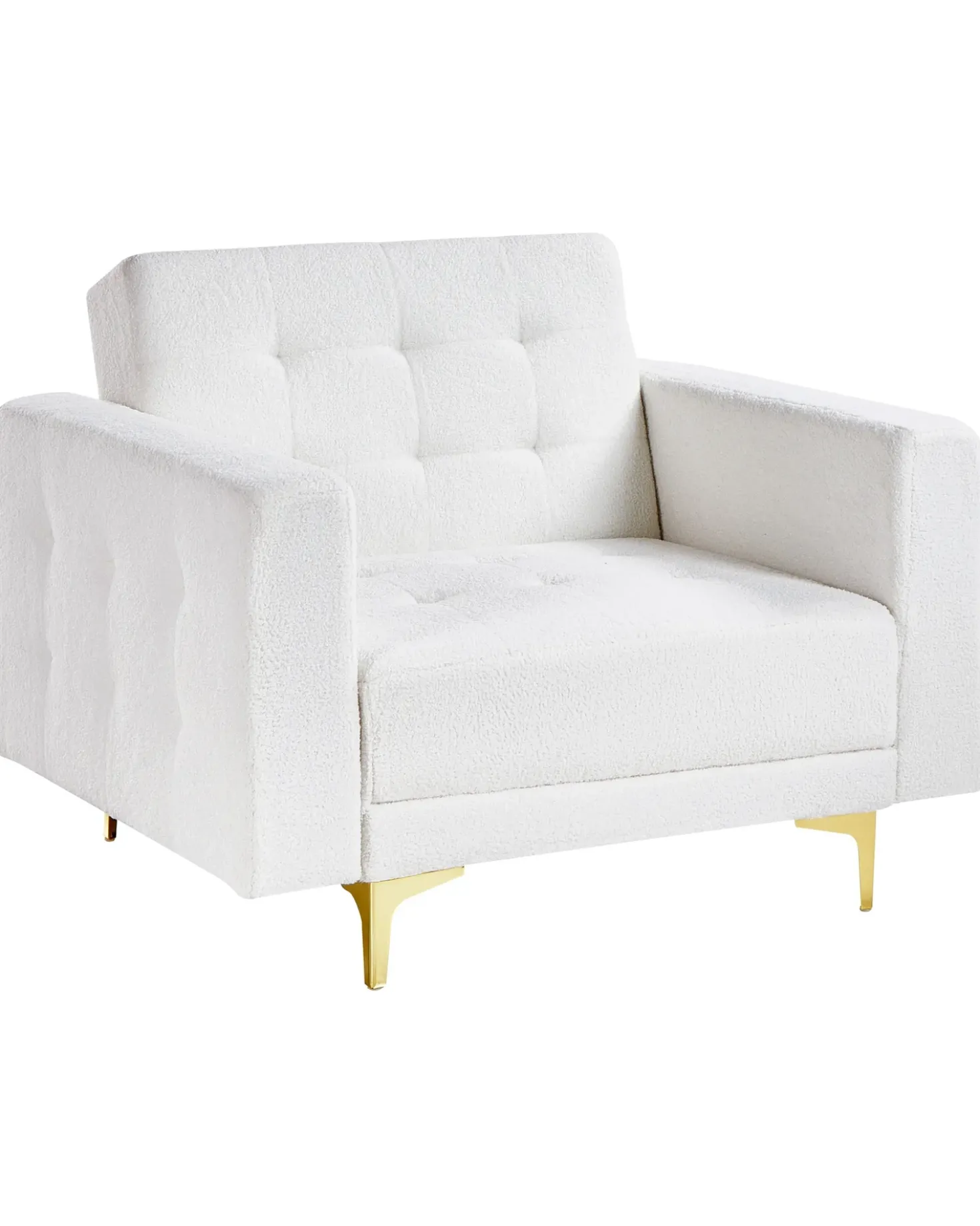 Poltrona ABERDEEN Bouclé Bianco sporco