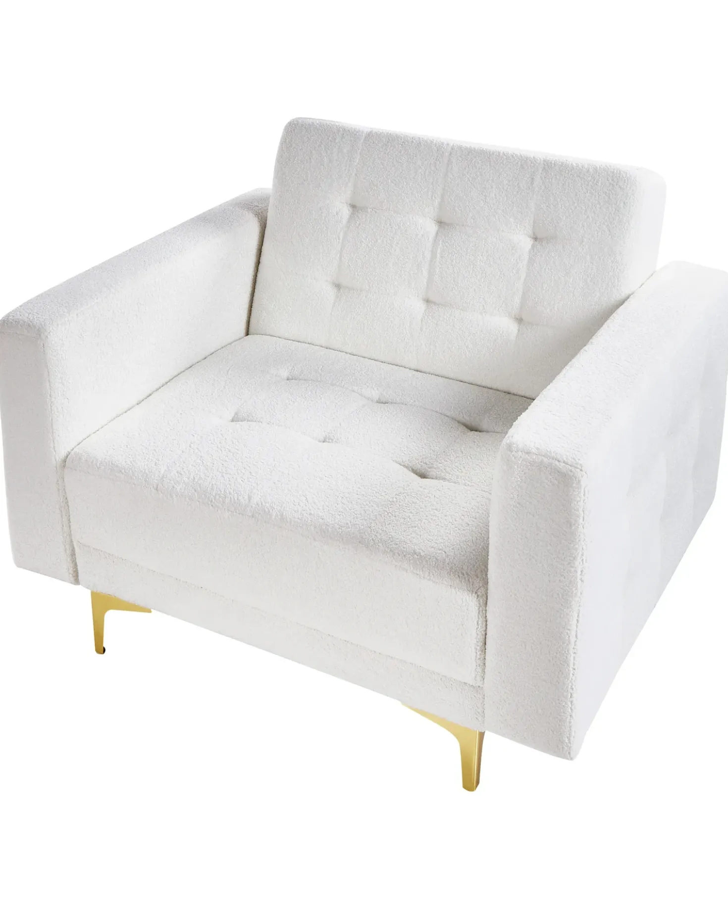 Poltrona ABERDEEN Bouclé Bianco sporco