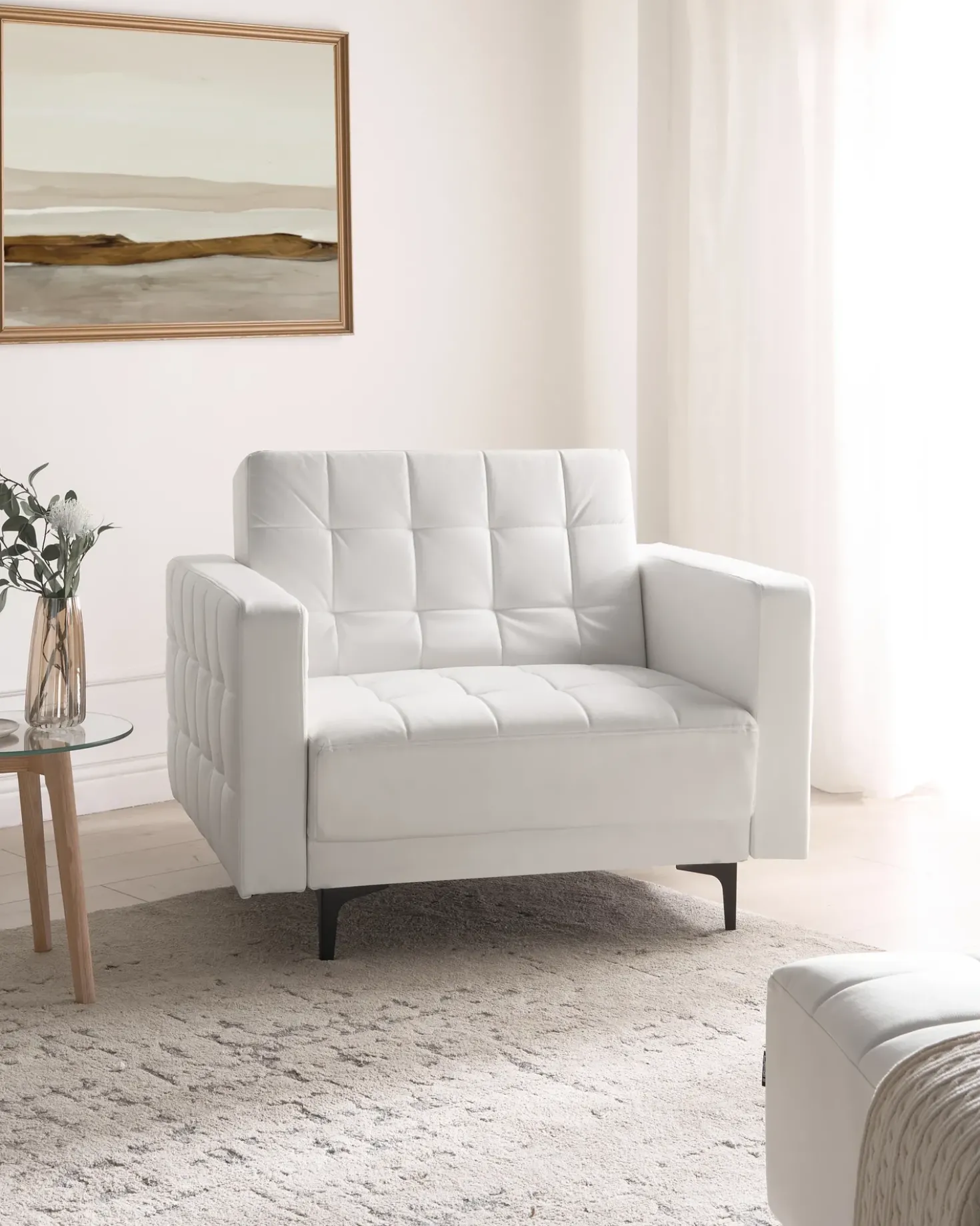 Poltrona ABERDEEN Pelle sintetica Bianco