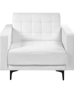 Poltrona ABERDEEN Pelle sintetica Bianco