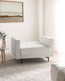 Poltrona ABERDEEN Pelle sintetica Bianco