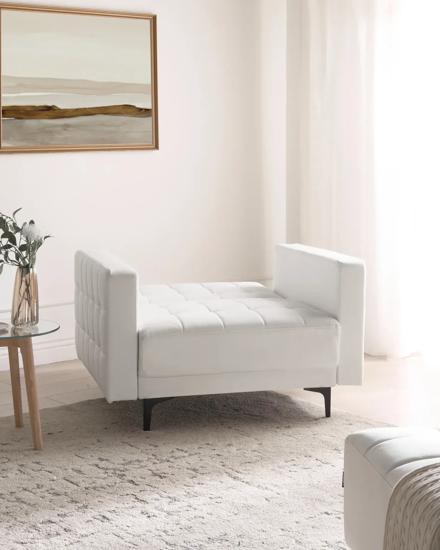 Poltrona ABERDEEN Pelle sintetica Bianco