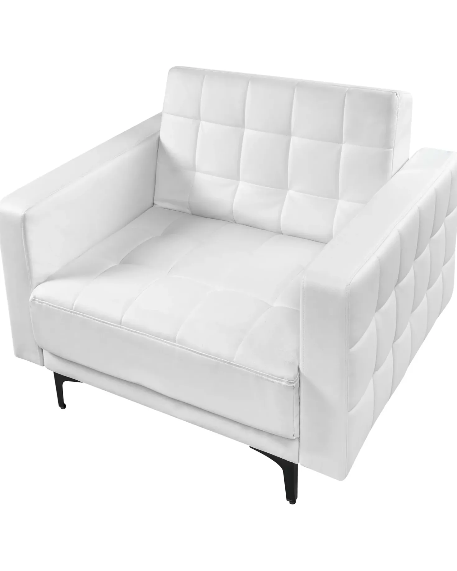 Poltrona ABERDEEN Pelle sintetica Bianco