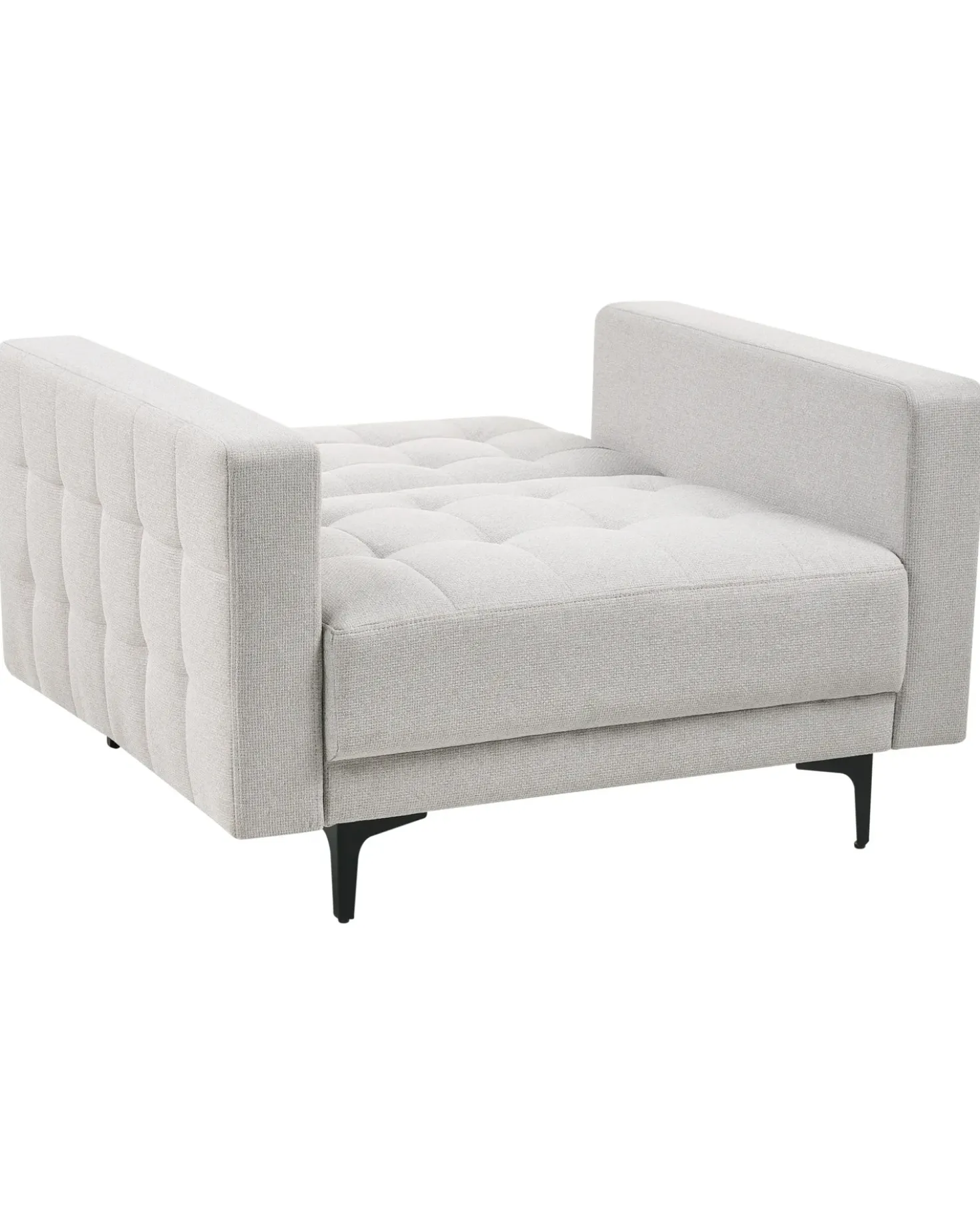 Poltrona ABERDEEN Tessuto Grigio chiaro