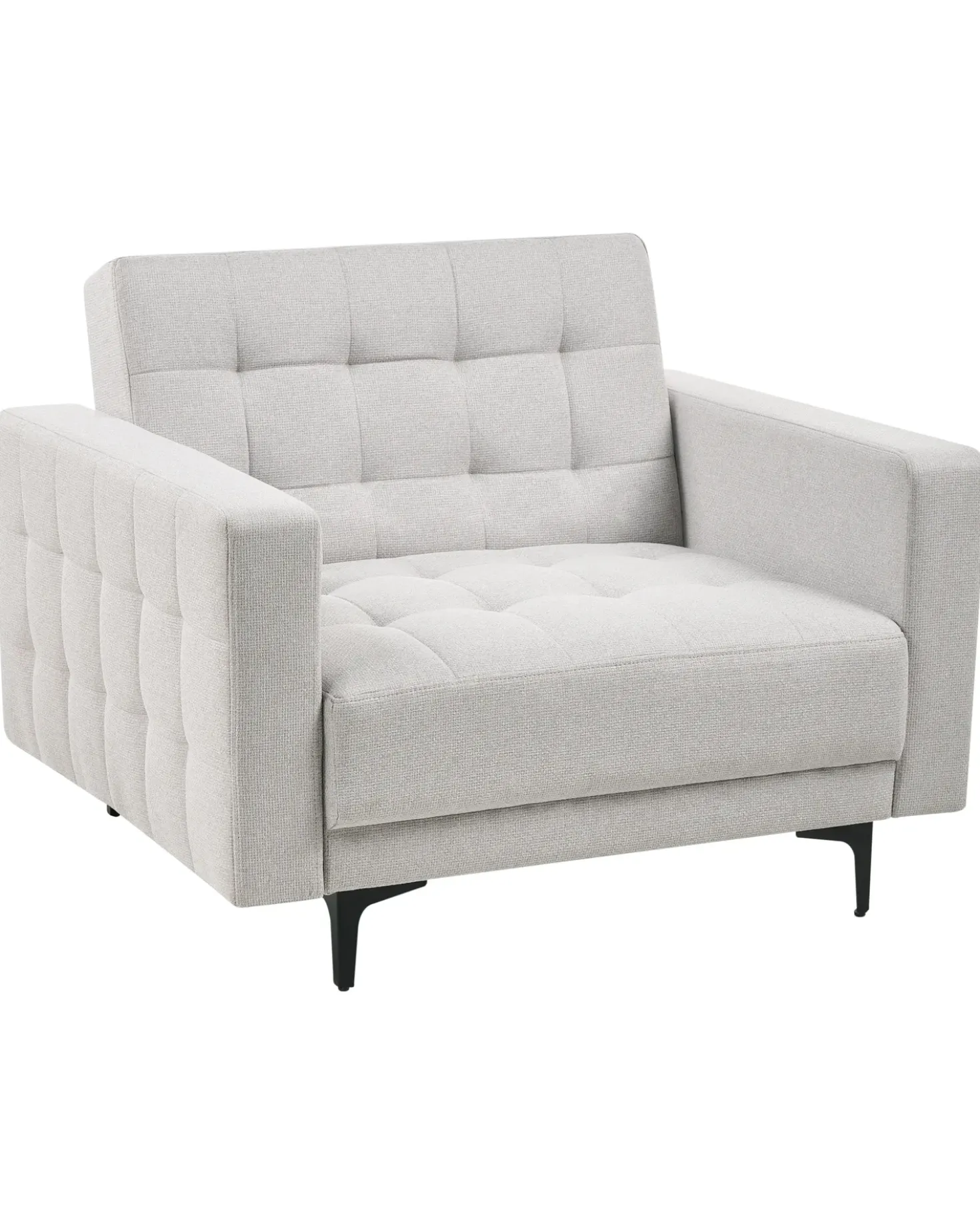 Poltrona ABERDEEN Tessuto Grigio chiaro