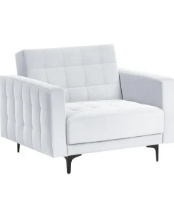 Poltrona ABERDEEN Velluto Grigio chiaro