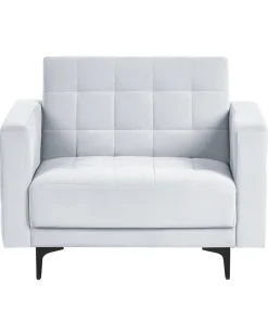Poltrona ABERDEEN Velluto Grigio chiaro